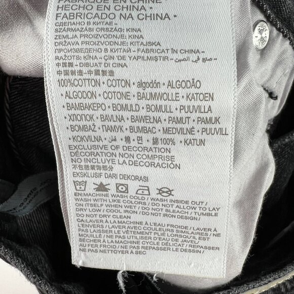 Levi's Silver Tab Jeans Kids 8 Reg Stay Loose Fit Black Faded Cotton Denim - Picture 8 of 16